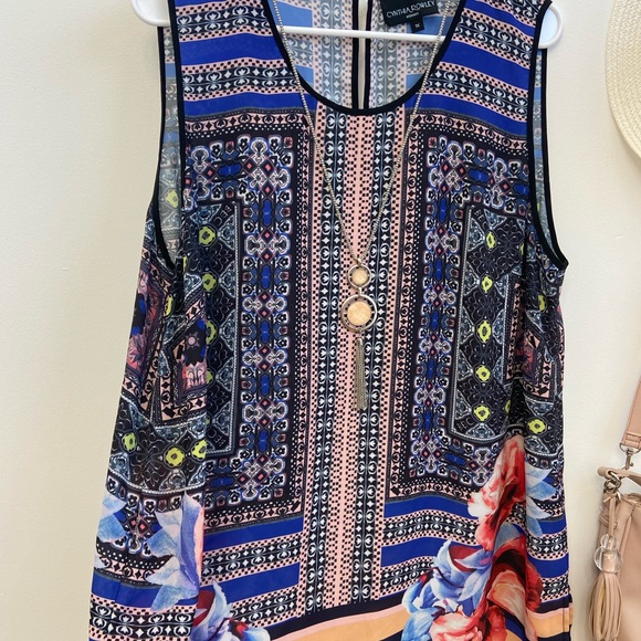 Anthropologie Cynthia Rowley 1X sleeveless shabby chic - Picture 4 of 5